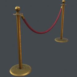 velvet rope and stanchion 3d models 【 STLFinder