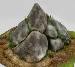 stones for landscape Low-poly  3D model