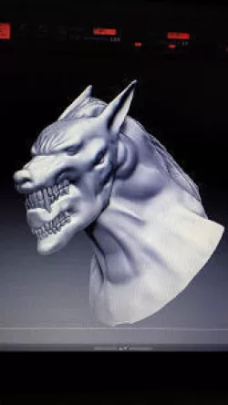 strange werewolf 3D model