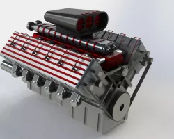 Supercharged V12 Engine