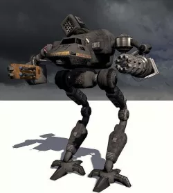 The Behemoth G2 Bipedal Assault Mech Type I  Low-poly  3D model