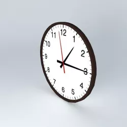 wall clock 3D model