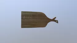 16. Engraved big oak cheese board