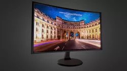 24" Samsung Monitor Curved Display -