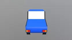 blue car