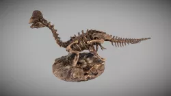 Dinosaur Fossil Statue