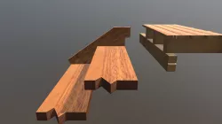 Exploded Timber Stair - String to Bearer - Top