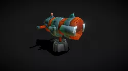 Hand-Painted Stylized Cannon