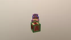 Letter Cubes Toys(Low Poly)