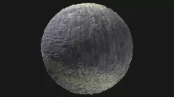 PBR Black Crystal Stone Moss 2