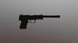 Pistol + silencer