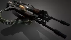 Post-apocalyptic Triple-gun