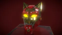 Sci-fi cat helmet fan art