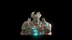 Tree man bust