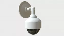 Wall mounted dome surveillance camera