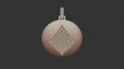 3D CAD Pendant with Playing Cards