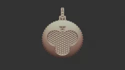 3D CAD Pendant with Playing Cards