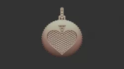 3D CAD Pendant with Playing Cards