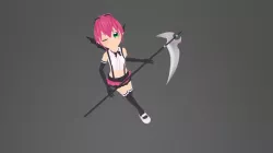 3DCG Character Class: pose 3(shadeless)