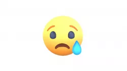 Animated Facebook Sad Reaction Button