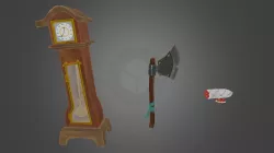 Cartoon objects (concept by Unexpected Studio)