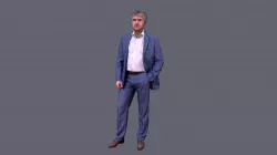 City Man Standing