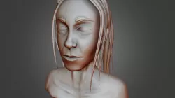 Female Face Sculpt Practice