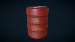 Flammable Barrel