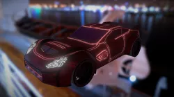 Hand painted sports car