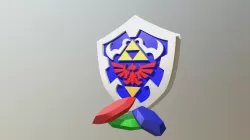 Hylian Shield with Rupees