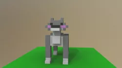 Pixelated Wolf