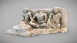 Seated Group Before an Offering Table