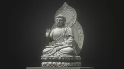 Stone Bodhisattva from Buddhists temple. (Japan)
