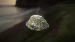 Stone with moss