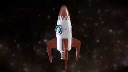 Stylised Rocket Ship