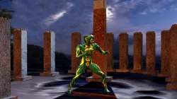The Snakeman fighting