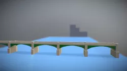 train bridge water speed model