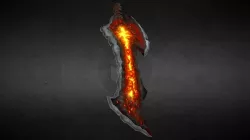 Volcanic Sword - texture painting
