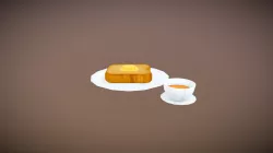 Buttered Toast with Tea