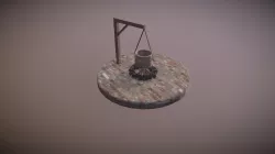 Campfire with a pot
