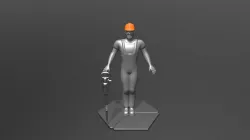 Construction Worker  Rigged
