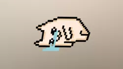 Crying Pixel Cat