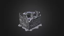 destroyed building