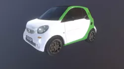 Low Poly Car Smart ForTwo in Blender EEVEE