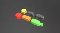 Low Poly Jujyfruits