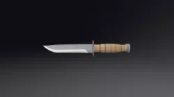 Low Poly Ka-Bar Knife