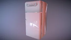 Lowpoly retro fridge