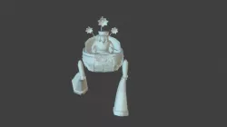 Queen Elizabeth the II in Mecha suit