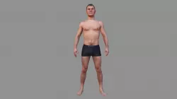 Topless Man Apose
