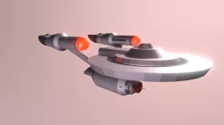 Venture Class Starship w/ materials